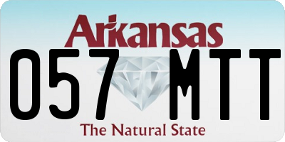 AR license plate 057MTT