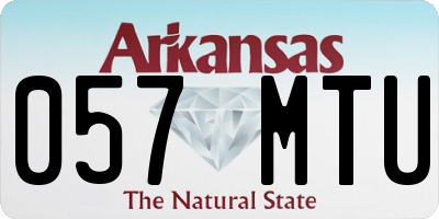AR license plate 057MTU