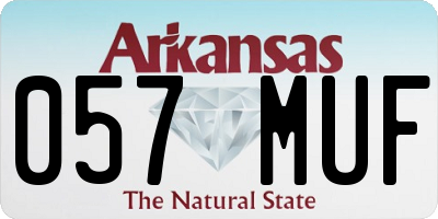AR license plate 057MUF