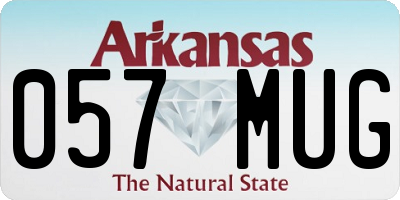 AR license plate 057MUG