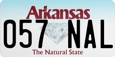 AR license plate 057NAL