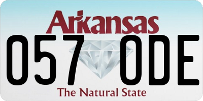 AR license plate 057ODE