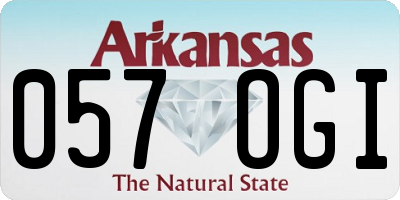 AR license plate 057OGI