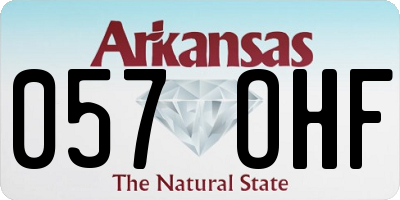 AR license plate 057OHF