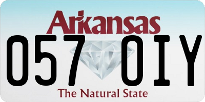 AR license plate 057OIY