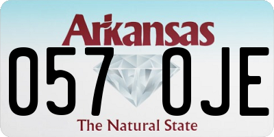 AR license plate 057OJE