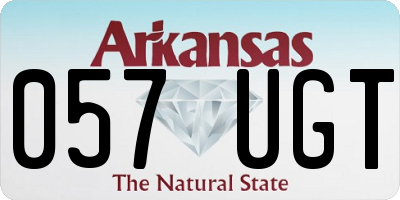 AR license plate 057UGT