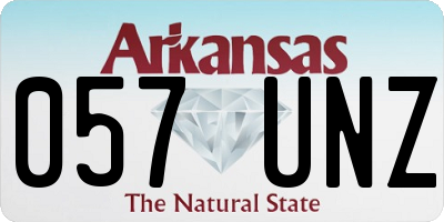 AR license plate 057UNZ