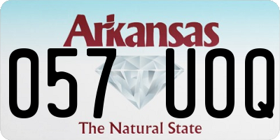 AR license plate 057UOQ