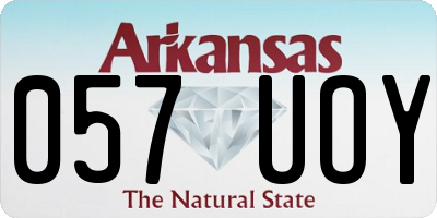 AR license plate 057UOY