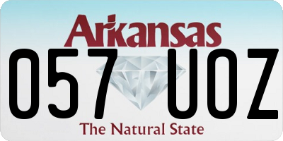 AR license plate 057UOZ