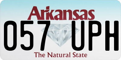 AR license plate 057UPH