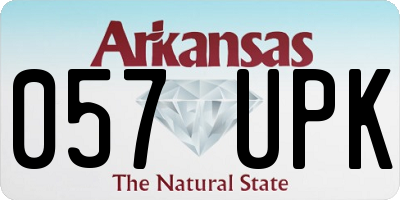 AR license plate 057UPK