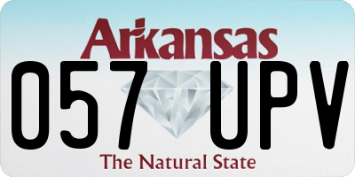 AR license plate 057UPV