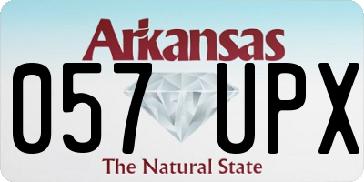 AR license plate 057UPX
