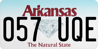 AR license plate 057UQE