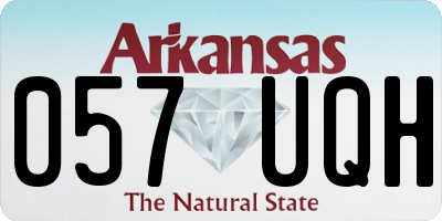 AR license plate 057UQH