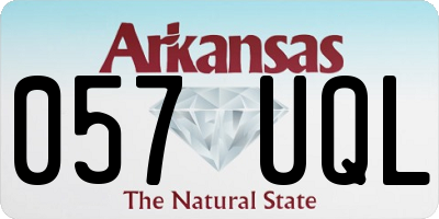AR license plate 057UQL