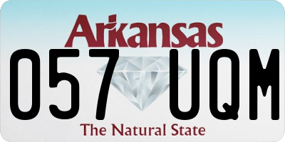 AR license plate 057UQM