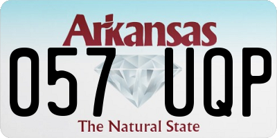 AR license plate 057UQP