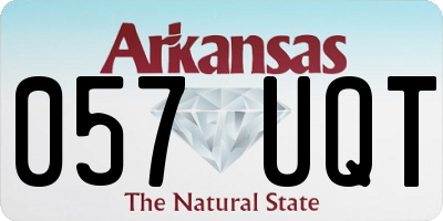 AR license plate 057UQT