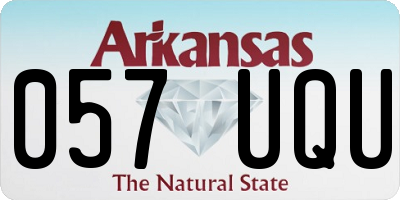 AR license plate 057UQU