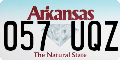 AR license plate 057UQZ