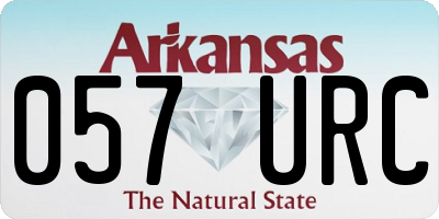 AR license plate 057URC