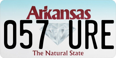 AR license plate 057URE