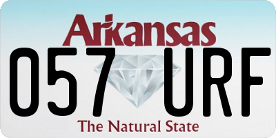 AR license plate 057URF