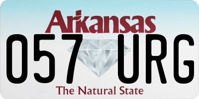 AR license plate 057URG