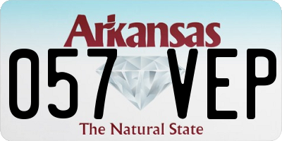 AR license plate 057VEP