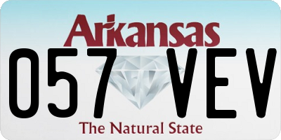 AR license plate 057VEV