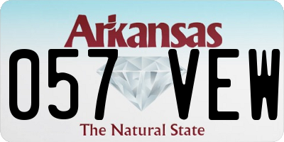 AR license plate 057VEW
