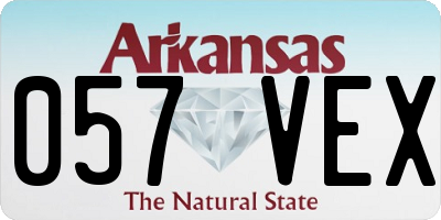 AR license plate 057VEX