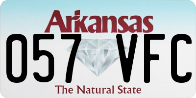AR license plate 057VFC