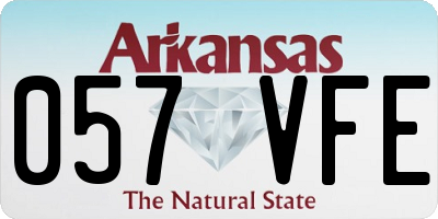 AR license plate 057VFE