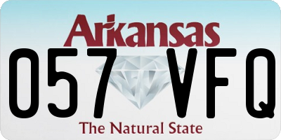 AR license plate 057VFQ