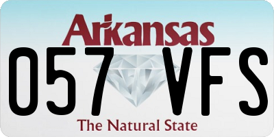 AR license plate 057VFS