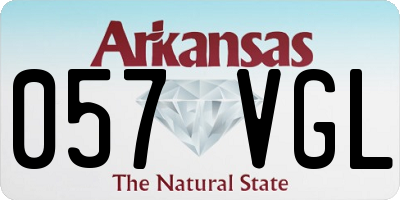AR license plate 057VGL