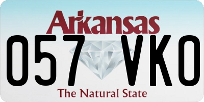AR license plate 057VKO