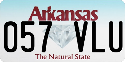 AR license plate 057VLU