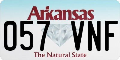 AR license plate 057VNF