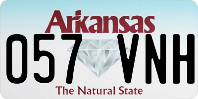 AR license plate 057VNH