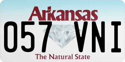 AR license plate 057VNI