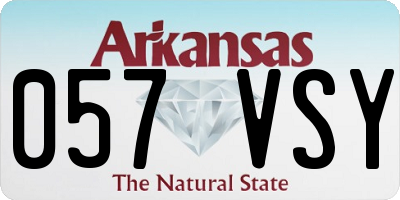 AR license plate 057VSY