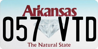AR license plate 057VTD