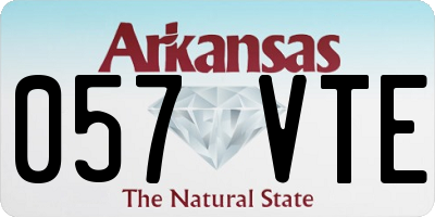 AR license plate 057VTE