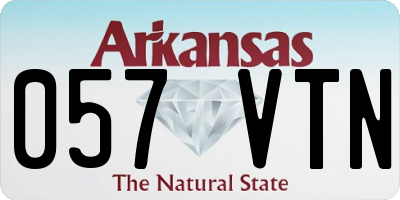 AR license plate 057VTN