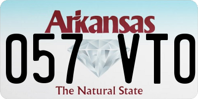 AR license plate 057VTO